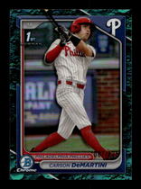 2024 Bowman Chrome Draft Aqua Lunar Crater Refractor #BDC-89 Carson Demartini