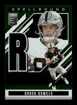 2025 Donruss Elite Spellbound Green #25 Brock Bowers