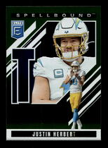 2025 Donruss Elite Spellbound Green #40 Justin Herbert