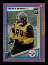 2025 Donruss Optic Rated Rookie Preview Pink #391 Derrick Harmon