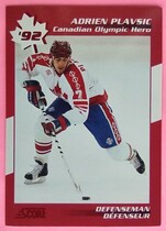 1992 Score Canadian Olympic Hero #11 Adrien Plavsic