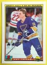 1990 Bowman Hat Tricks #1 Brett Hull