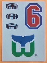 1989 Topps Sticker Inserts #25 Harford Whalers