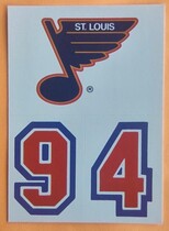 1989 Topps Sticker Inserts #28 St. Louis Blues