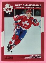 1992 Score Canadian Olympic Hero #10 Kent Manderville