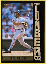 1992 Fleer Lumber Company #L1 Cecil Fielder
