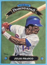 1992 Donruss Diamond Kings #DK-4 Julio Franco