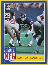 1984 Topps Glossy Inserts #11 Lawrence Taylor