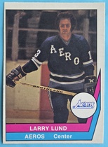 1977 O-Pee-Chee OPC WHA #19 Larry Lund