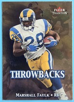 2000 Fleer Tradition Throwbacks #9T Marshall Faulk