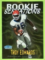 1999 Fleer Tradition Rookie Sensations #7 Troy Edwards
