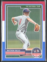 2023 Panini USA BB Stars n Stripes Red White & Blue #45 Matthew Dallas