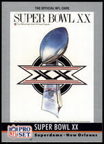 1990 Pro Set Theme Art #20 Super Bowl XX