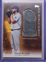 2023 Topps Update Commemorative Postseason Trophy Medallion Gold #PTM-CK Clayton Kershaw