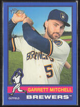 2025 Topps Heritage Dark Blue Border #479 Garrett Mitchell