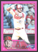 2023 Topps Chrome Pink Refractor #27 Mike Trout