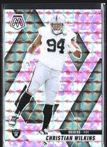 2025 Panini Mosaic Camo Pink Mosaic #170 Christian Wilkins