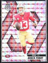 2025 Panini Mosaic Camo Pink Mosaic #221 Brock Purdy