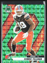 2025 Panini Mosaic Green Mosaic #197 Cedric Tillman
