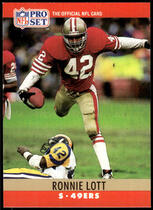 1990 Pro Set Base Set #291 Ronnie Lott
