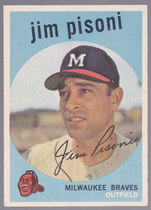 1959 Topps Base Set #259 Jim Pisoni