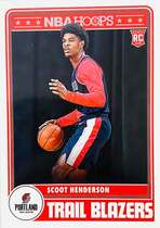 2023 Panini NBA Hoops #297 Scoot Henderson