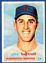 1957 Topps Base Set #386 Lyle Luttrell