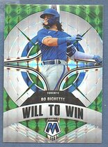 2022 Panini Mosaic Will to Win Green #WW-4 Bo Bichette