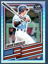 2026 Panini Prizm Stars & Stripes Silver Prizm #178 Orion Gonzalez