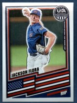 2026 Panini Prizm Stars & Stripes #80 Jackson Flora