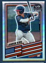 2026 Panini Prizm Stars & Stripes Silver Prizm #16 Landon King