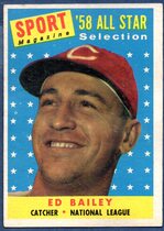 1958 Topps Base Set #490 Ed Bailey