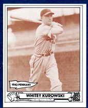 1983 TCMA Playball 1943 #26 Whitey Kurowski