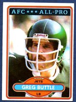 1980 Topps Base Set #340 Greg Buttle