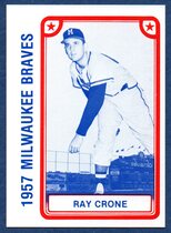 1980 TCMA 1957 Milwaukee Braves #8 Ray Crone