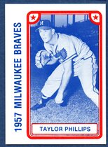 1980 TCMA 1957 Milwaukee Braves #9 Taylor Phillips