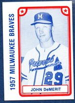 1980 TCMA 1957 Milwaukee Braves #12 John DeMerit