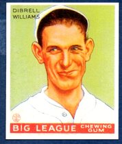 1983 Galasso 1933 Goudey Reprint #82 Dib Williams