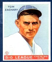 1983 Galasso 1933 Goudey Reprint #91 Tom Zachary