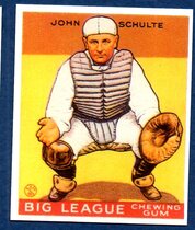 1983 Galasso 1933 Goudey Reprint #186 John Schulte