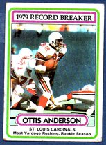 1980 Topps Base Set #1 Otis Anderson