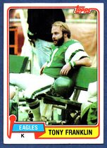 1981 Topps Base Set #227 Tony Franklin