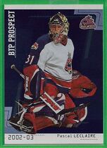 2002 BAP Between the Pipes #108 Pascal Leclaire