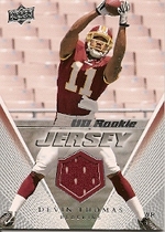 2008 Upper Deck Rookie Jerseys #UDRJ-DT Devin Thomas