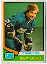 1974 O-Pee-Chee OPC NHL #392 Bobby Lalonde