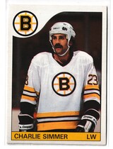 1985 O-Pee-Chee OPC Base Set #87 Charlie Simmer