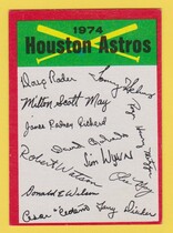 1974 Topps Team Checklists #10 Houston Astros