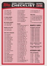 2006 Topps Base Set Series 1 #CL2 Checklist Red