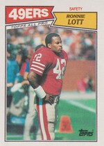 1987 Topps Base Set #123 Ronnie Lott