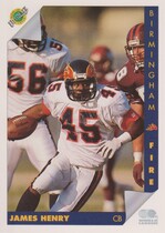 1992 Ultimate WLAF #25 James Henry